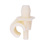 7mm Squarex10mm White Nylon Hood Prop Clip