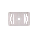 35mm White Nylon Molding Clip, 22mm Width