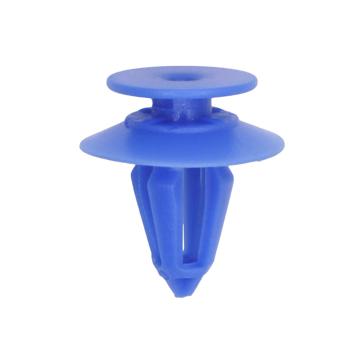 9mmx14mm Blue Nylon Double Head Renault Christmas Tree Retainer, 18mm Head