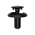 7mmx12mm Black Screw-Type Retainer with Open End, 20mm Head, Slotted