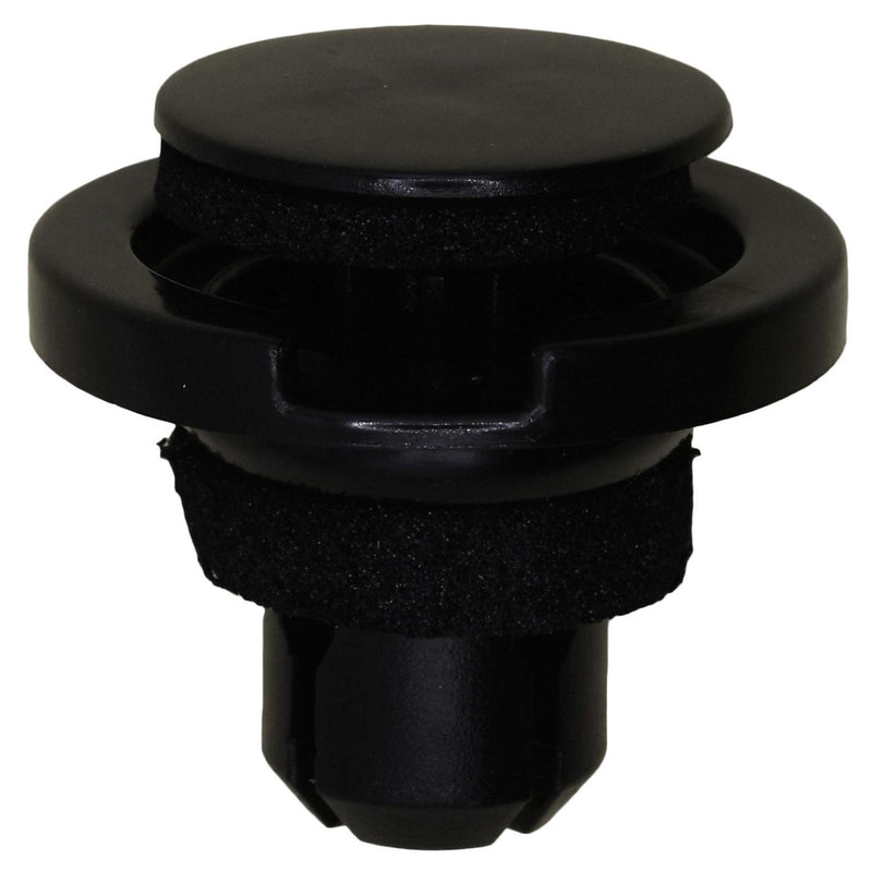 11mmx12mm Black Push-Type Retainer with Drive Pin, 25mm Head