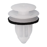 9.5mmx14mm White Nylon Triple Head Christmas Tree Retainer with Sealer, 15mm Head
