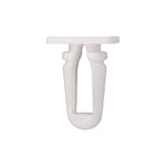 10mmx19mm White Nylon Molding Clip