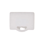 10mmx19mm White Nylon Molding Clip