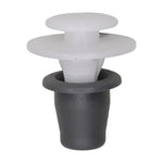 10mmx16mm White Nylon Retainer, 18mm Head