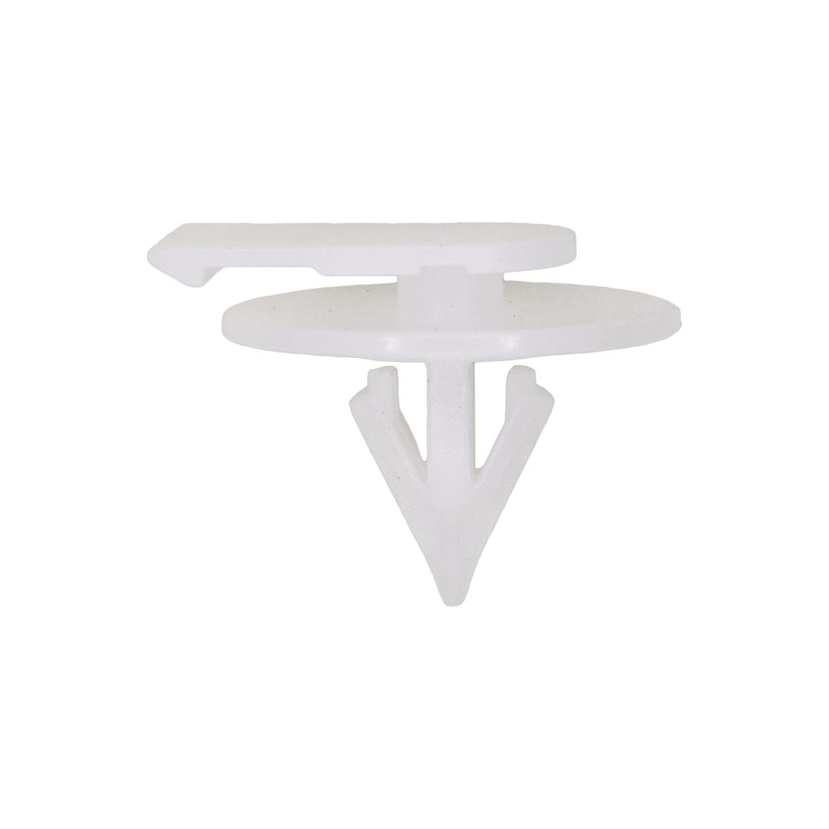 8mmx13mm White Nylon Molding Clip, 21mm Head