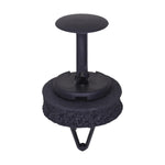 6.5mmx21mm Black Push-Type Retainer with Seal with Closed End, 18mm Head