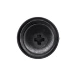 8mmx10mm Black Screw-Type Retainer with Open End, 18mm Head