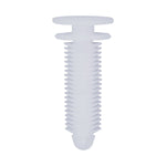 8mmx25mm White Nylon Double Head Christmas Tree Retainer, 12mm Head