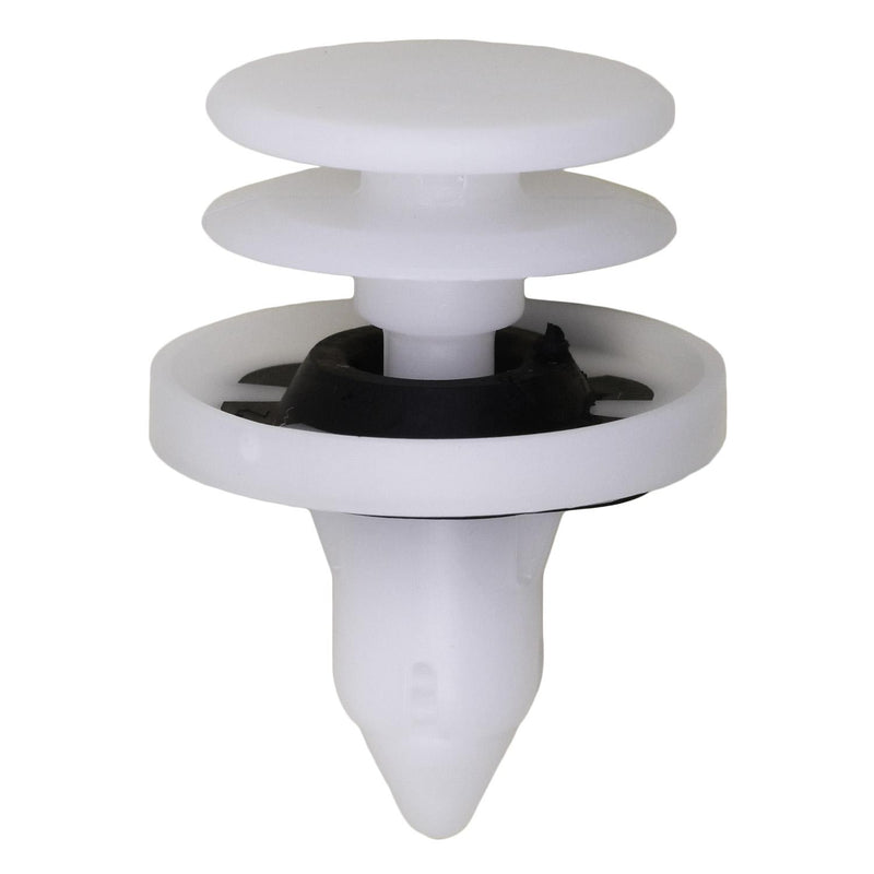 26mm White Nylon Retainer & Grommet Set Door Panel, 19.5mm Head