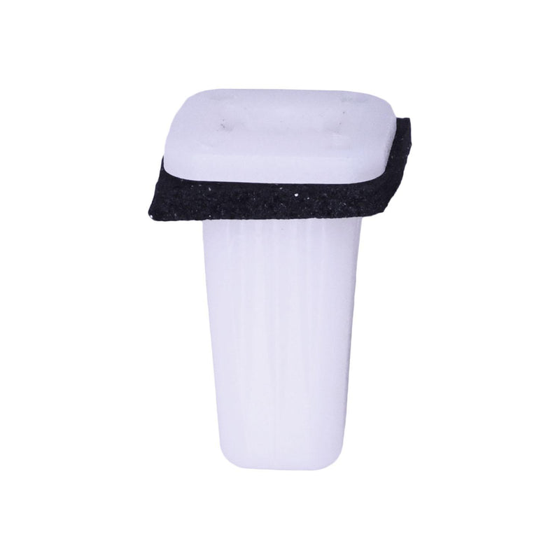 M3.5 White Nylon Screw Grommet with Sealer, 7mm Square Hole, 10mmx10mm Head