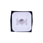 M3.5 White Nylon Screw Grommet with Sealer, 7mm Square Hole, 10mmx10mm Head