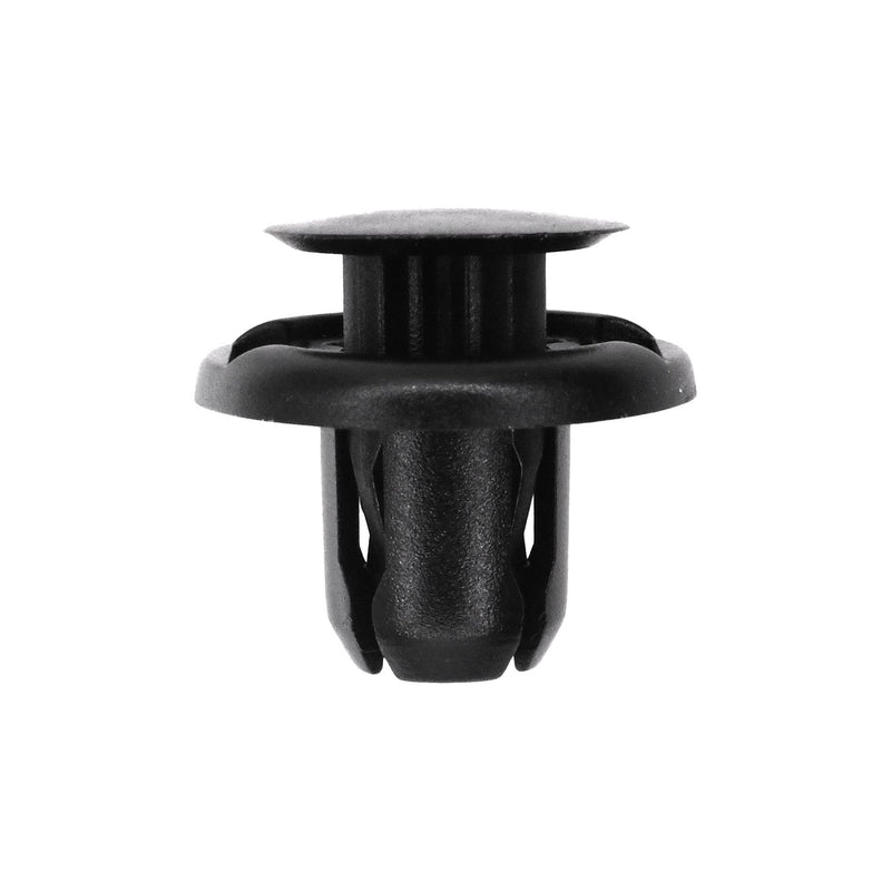 9mmx10mm Black Nylon Push-Type Retainer with Drive Pin, 18mm Head