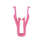 Pink Nylon Molding Clip, 21mm Overall Height