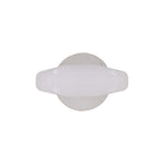 6.5mmx4mm White Nylon Double Head Weatherstrip Clip, 9mm Head