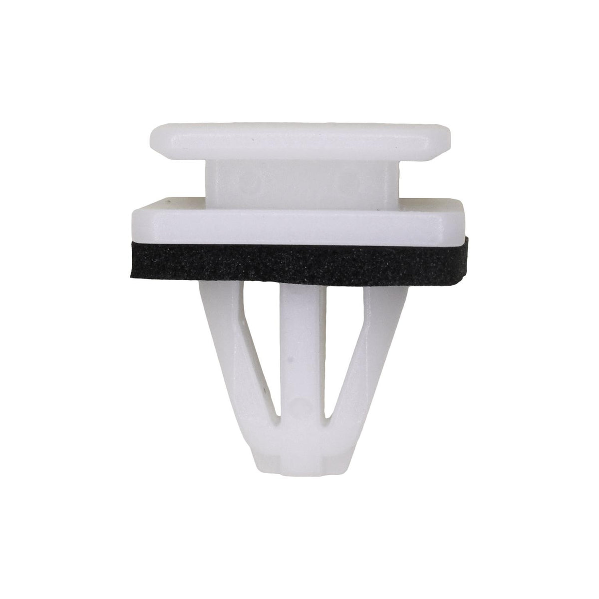 10mmx15mm White Nylon Molding Clip with Sealer, 16mmx18mm Top Head Size