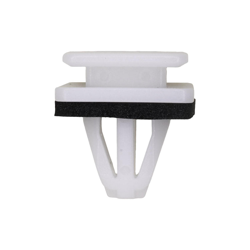 10mmx15mm White Nylon Molding Clip with Sealer, 16mmx18mm Top Head Size