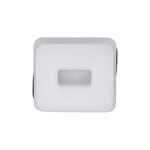 10mmx15mm White Nylon Molding Clip with Sealer, 16mmx18mm Top Head Size