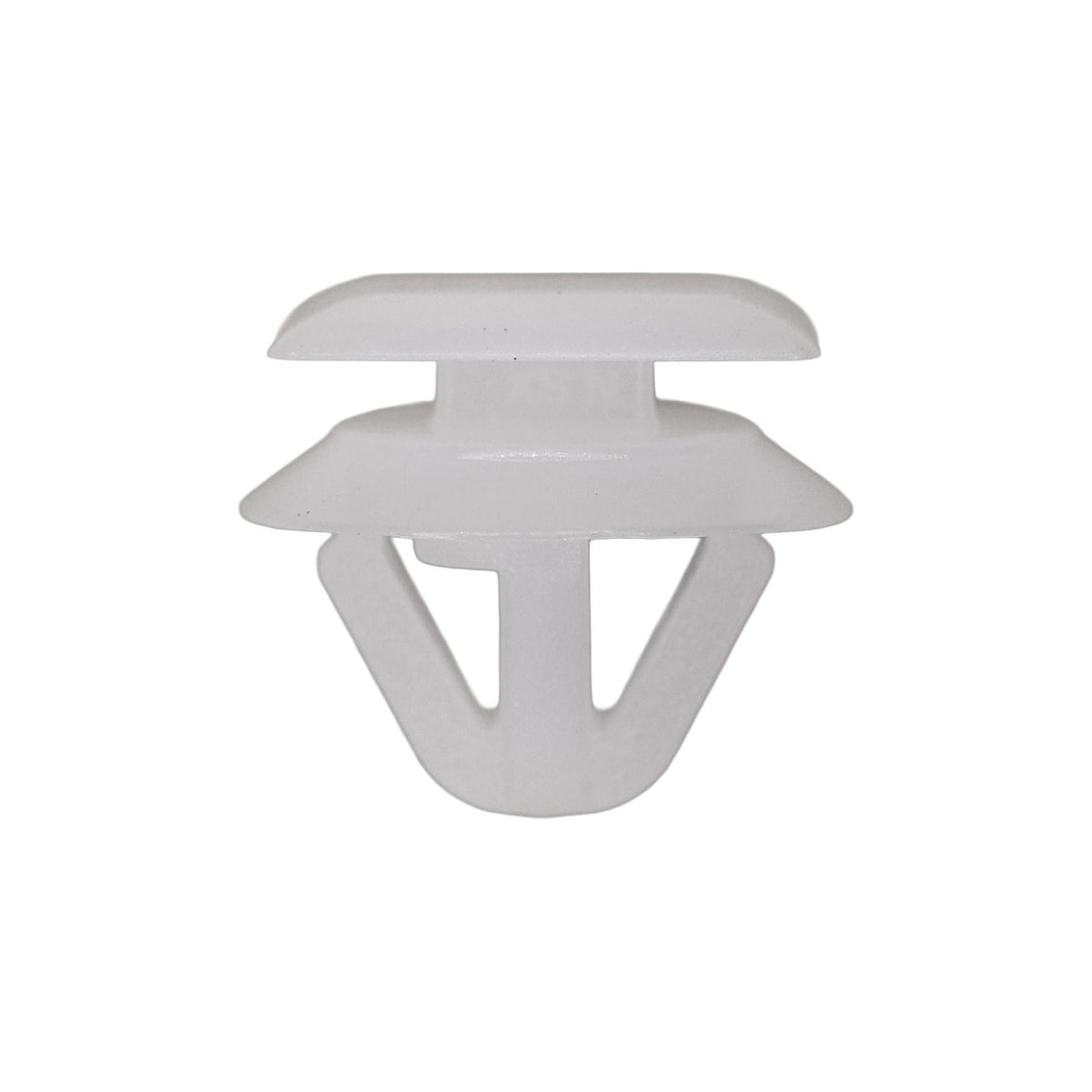 13mmx9mm White Nylon Molding Clip, 17mm Head
