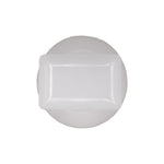 13mmx9mm White Nylon Molding Clip, 17mm Head