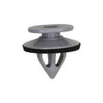 9.7mmx12mm Gray Nylon Double Head Molding Christmas Tree Retainer with Sealer, 18mm Head