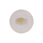 M4.8 White Nylon Screw Grommet, 7mm Square Hole, 12mm Head