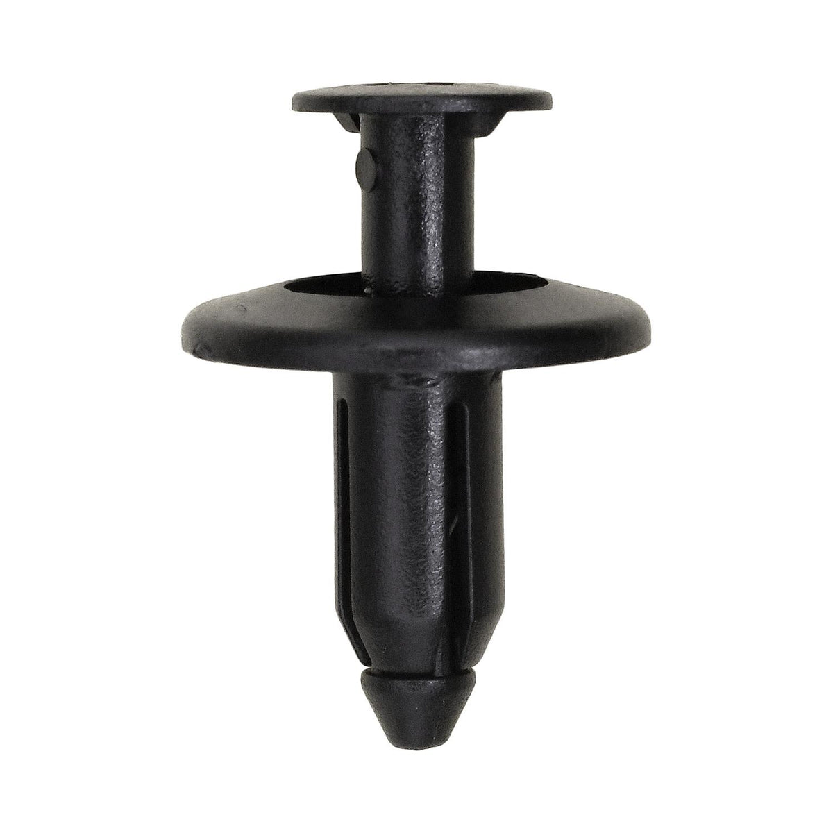 6mmx11mm Black Screw-Type Retainer with Open End, 16mm Head