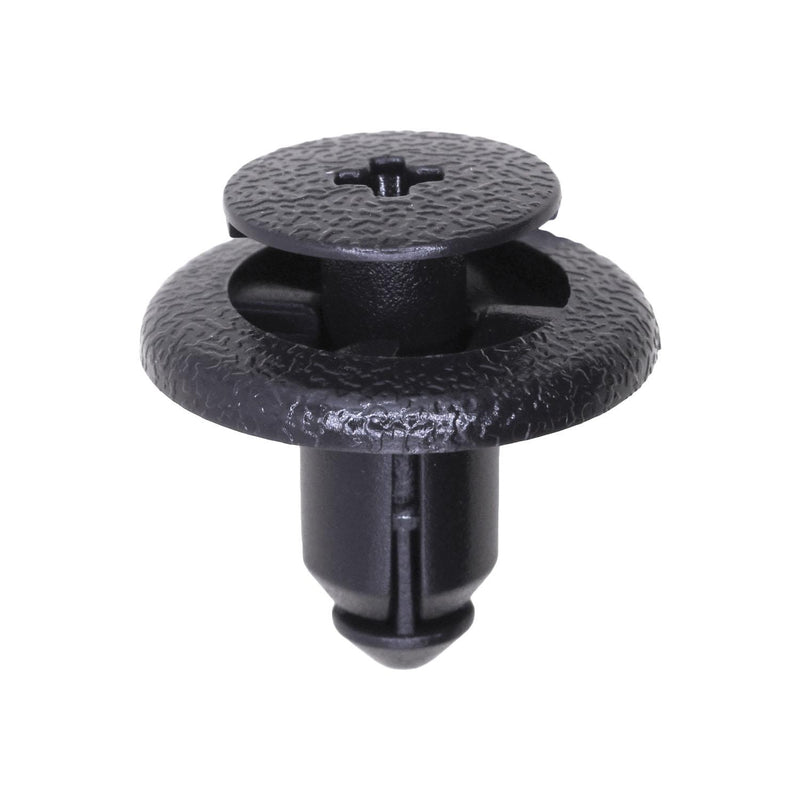 8mmx10mm Black Screw-Type Retainer with Open End, 20mm Head