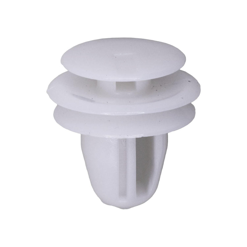 9.5mmx11mm White Nylon Triple Head Christmas Tree Retainer, 15mm Head, 13mm Top Head Diam