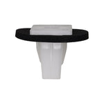 M4.8 White Nylon Screw Grommet with Sealer, 16mmx16mm Head