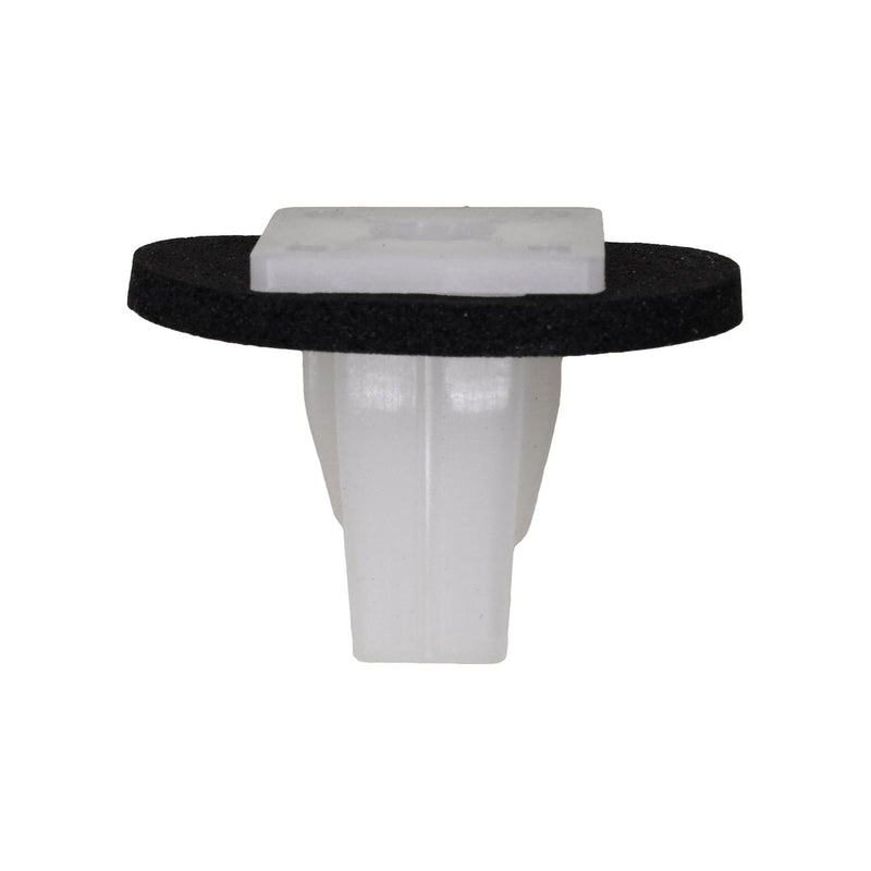 M4.8 White Nylon Screw Grommet with Sealer, 16mmx16mm Head