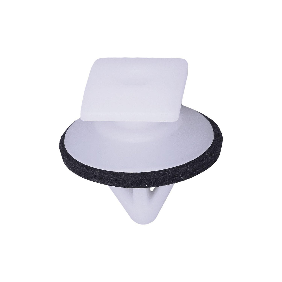 9mmx12mm White Nylon Molding Clip with Sealer, 17mm Head