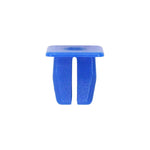 M3.5 Blue Nylon Screw Grommet, 8mm Square Hole, 11mmx11mm Head