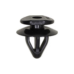 9.7mmx12mm Black Nylon Double Head Molding Clip, 17mm Head