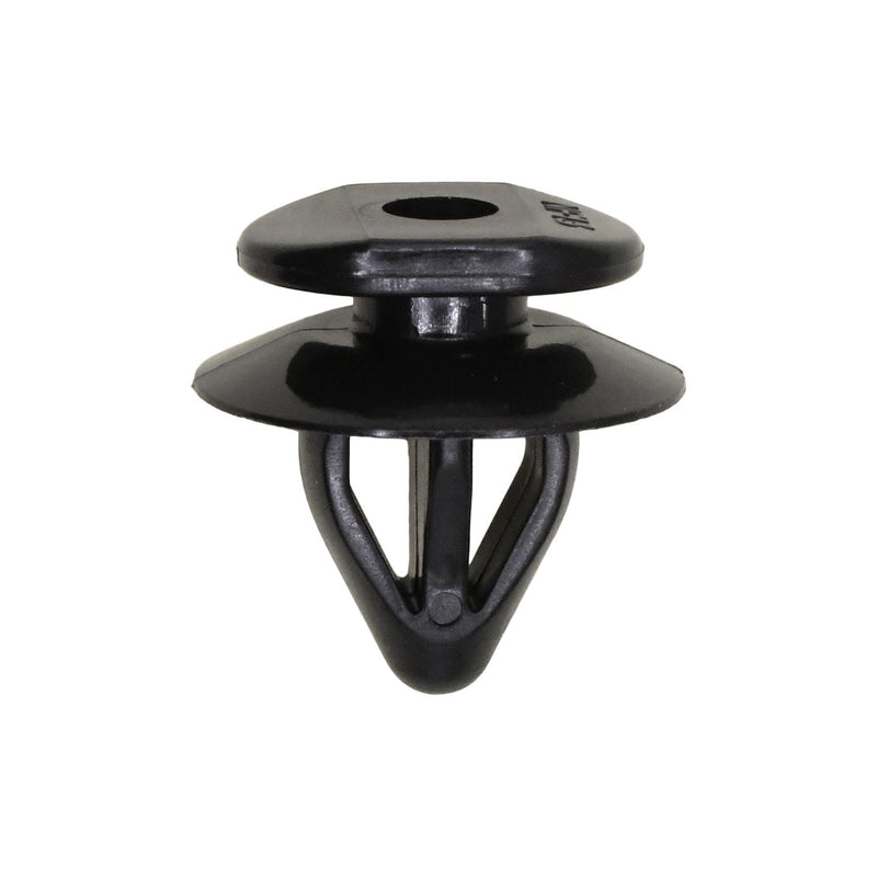 9.7mmx12mm Black Nylon Double Head Molding Clip, 17mm Head
