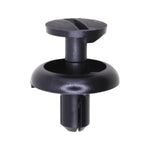 7mmx11mm Black Screw-Type Retainer with Open End, 20mm Head, Slotted