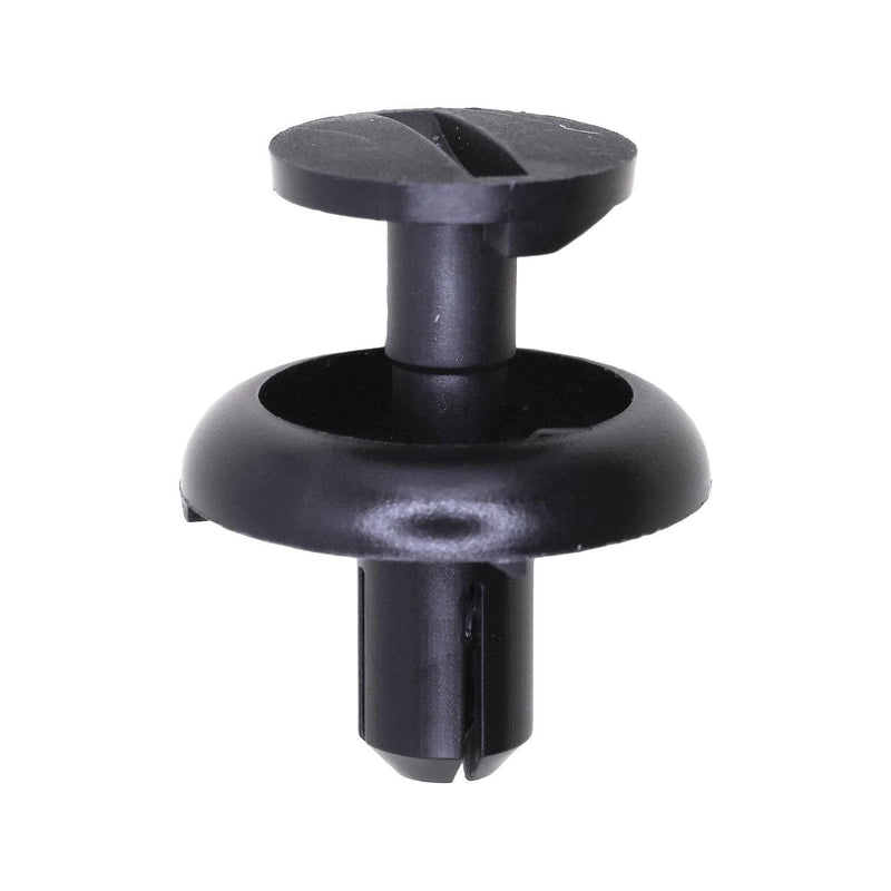 7mmx11mm Black Screw-Type Retainer with Open End, 20mm Head, Slotted