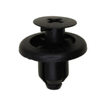 7mmx8mm Black Screw-Type Retainer with Open End, 15mm Head
