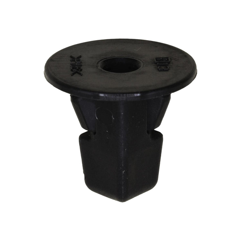 M5.5 Black Nylon Screw Grommet, 9mm Square Hole, 20mm Head