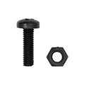 M6-1.0x20mm Phillips Pan Head License Plate Screws And Nuts