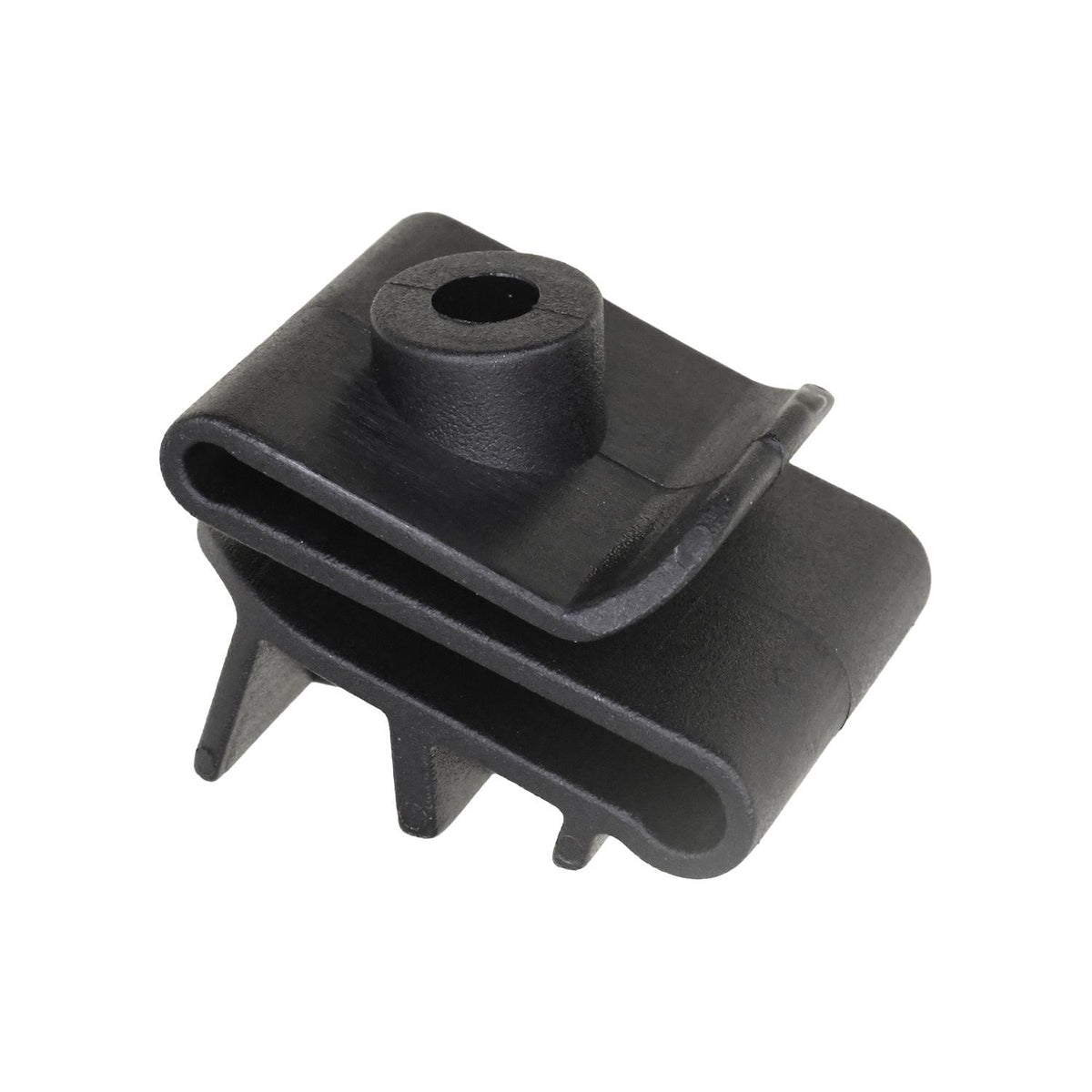M4.8 Black Nylon U Type Nut, Panel 2mmMax., 7mm Ctr Hole Edge