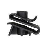 M4.8 Black Nylon U Type Nut, Panel 2mmMax., 7mm Ctr Hole Edge