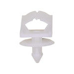 10mm White Nylon Molding Clip, 16mm Head