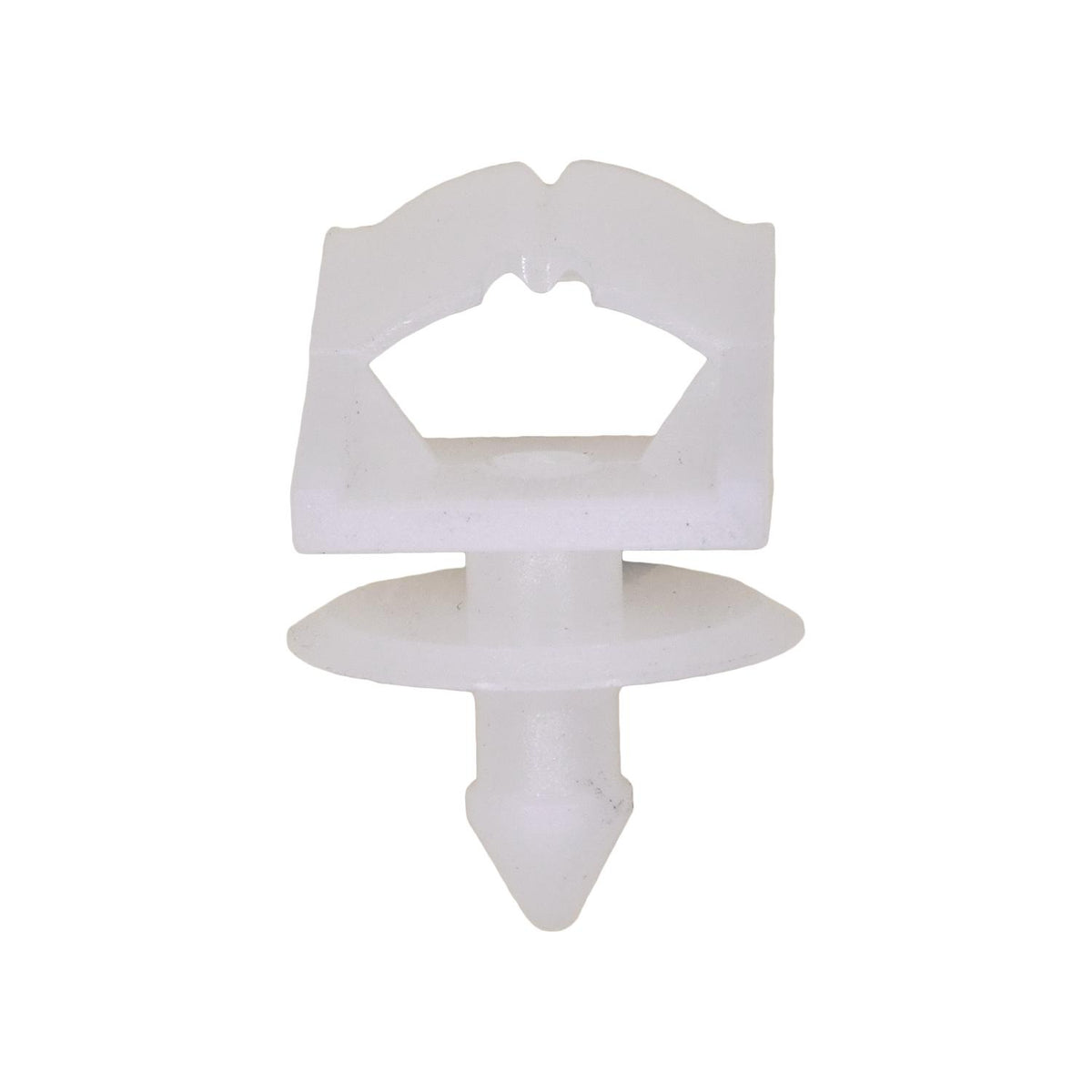 10mm White Nylon Molding Clip, 16mm Head