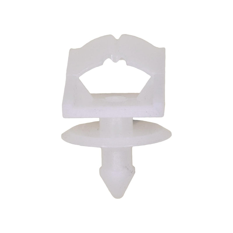 10mm White Nylon Molding Clip, 16mm Head