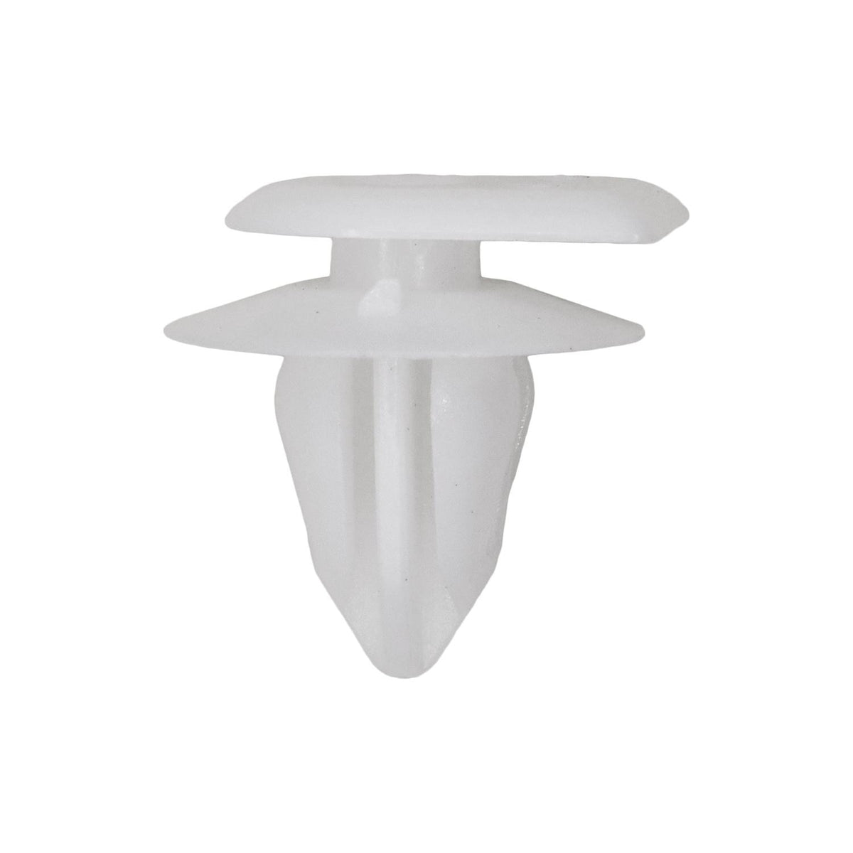 8.5mmx12mm White Nylon Molding Clip, 16mm Head