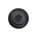 5mmx14mm Black Screw-Type Retainer with Closed End, 15mm Head