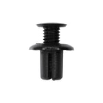 8mmx10mm Black Screw-Type Retainer with Open End, 16mm Head