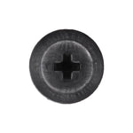 8mmx10mm Black Screw-Type Retainer with Open End, 16mm Head