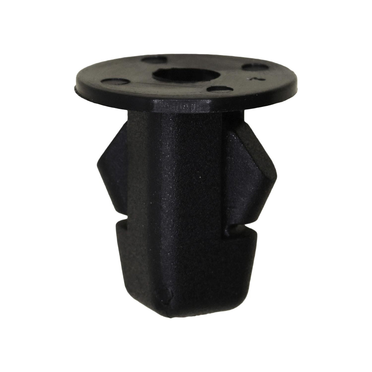 M5.5 Black Nylon Screw Grommet, 9mm Square Hole, 16mm Head